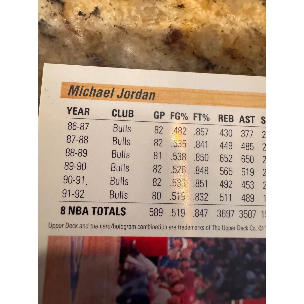 Michael Jordan #P5 1992-93 Upper Deck McDonald's NBA Fantasy Packs Chicago Bulls
